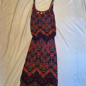 “aztec” pattern dress